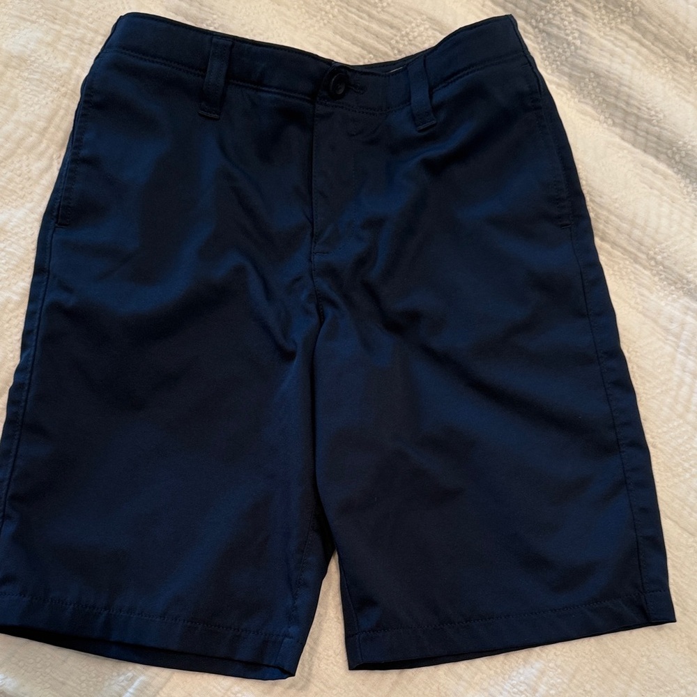 Under Armour Boy’s Flat Front Shorts - Navy Blue